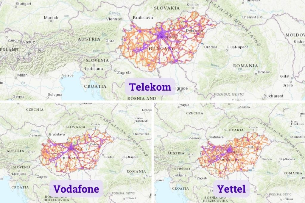 Hungary Mobile Operator Coverage 